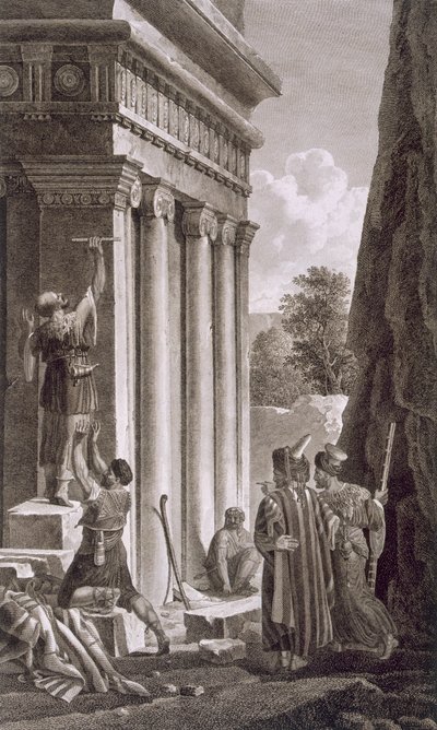 Graf van Absalom, Vallei van Jehosophat, 1799 door Louis Francois Cassas